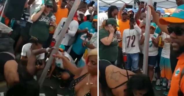 Exotic Dancers Were At The Miami Dolphins Tailgate