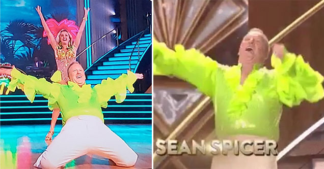 Sean Spicer Dancing The Salsa On DWTS Is A Fever Dream
