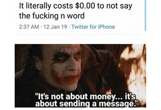 The Internet is in a state of buzz ahead of the Joker release and these n-word memes are giving people anxiety. 