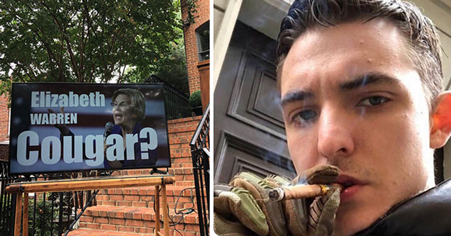 Jacob Wohl Claims Elizabeth Warren Is Having an Affair with a 24-Year-Old Marine