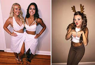 Got to miss those college days when girls would dress up in the skimpiest outfits for Halloween. They could turn any costume idea into a sexy Halloween costume.