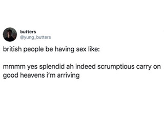 Twitter is a goldmine for sexy humor times.