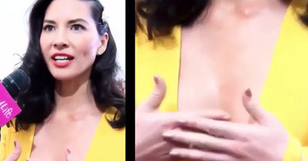 Job boob olivia munn Olivia Munn