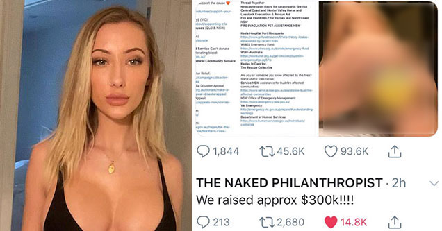The naked philanthrapist