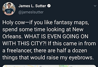James Sutter gives a detailed breakdown of the city of New Orleans and says it's design is "totally unrealistic".
