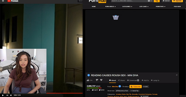 Twitch Girl Pokimane Just Accidentally Showed Porn on Stream - Funny Video ...