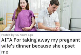 Normally speaking, I think just about any of us would side with a pregnant woman because most of these stories tend to be about a jerk husband who doesn't realize he's a jerk. In this particular case, however, most people (including myself) actually took the husband's side because the wife was acting irrationally - even for a pregnant woman. It just goes to show you that we should always evaluate the facts for what they are instead of simply jumping to 
(often sexist) conclusions. 