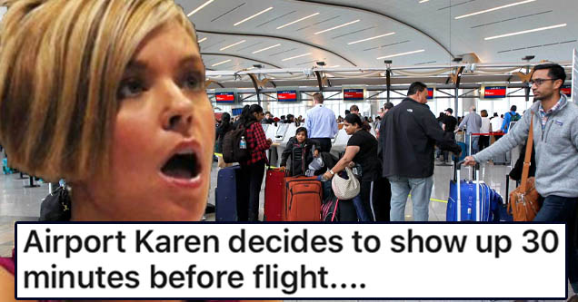 The #airport turns me into a karen sry
