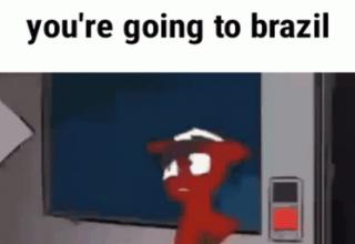 you're going to brazil in rememed meme game 