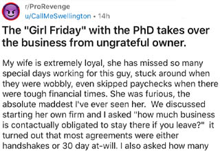 I'd like to think he learned his lesson, but he doesn't seem the type.
<br></br>One of the most frustrating things about working for a business is how many business owners feel like <strong><a href="https://www.ebaumsworld.com/videos/girl-setups-her-boyfriend-to-test-his-loyalty/85163281/" target="_blank">loyalty</a></strong> is a trait that should be mercilessly exploited rather than adequately rewarded. Then they wonder why their employee retention rates end up being so terrible. It's really not rocket science you guys! Play stupid games, win stupid prizes!