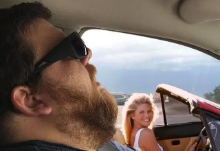 This woman's husband fell asleep during a road trip so she decided to have some fun and snapped a photo of him and asked people on facebook to show him what he missed out on during his nap by photoshopping interesting and funny scenes outside of the window.  Turns out, he missed quite a bit!  If you want more, check out <a href="https://www.ebaumsworld.com/pictures/what-happens-when-you-ask-james-fridman-for-photoshop-help/85237014/"><strong>People Asking for Photoshop Help Get Trolled</strong></a>.
