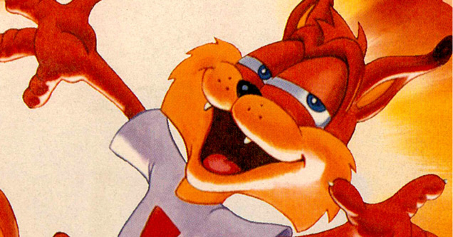 bubsy the bobcat video game mascot cartoon