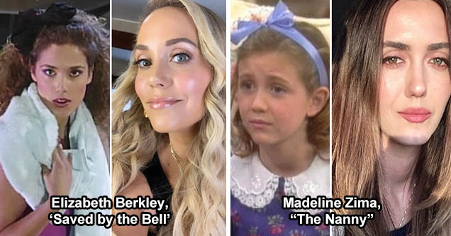 Elizabeth Berkley (Saved by the Bell) | Madeline Zima (The Nanny)