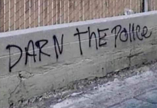 In the 1980s, there was a pervasive belief that <strong><A href="https://www.ebaumsworld.com/pictures/44-pieces-of-graffiti-that-are-more-then-vandalism/86182438/">graffiti</A></strong> was a sign your neighborhood was turning into a hot pile of garbage. The logic went something like graffiti = crime = my family being murdered.
</br>
</br>
Public discourse on graffiti, <strong><a href="https://www.ebaumsworld.com/pictures/68-times-people-put-some-humor-into-classic-art/85864897/">street art</a></strong>, and murals has evolved since then, but that doesn't mean it all has to grow out of its childhood phase.
</br>
</br>
These merry <strong><a href="https://www.ebaumsworld.com/videos/police-officer-pulls-epic-prank-on-coworkers/85794730/">pranksters</a></strong> show how graffiti can still be a tool for humor and hilarity. Happy scrolling and please enjoy responsibly.