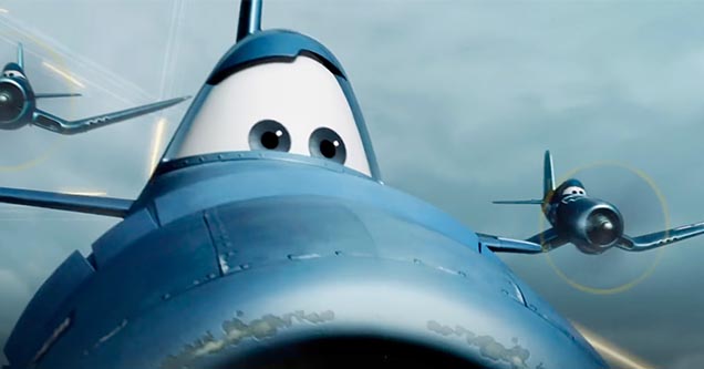 a scene where the planes in Disney's Cars get attacked