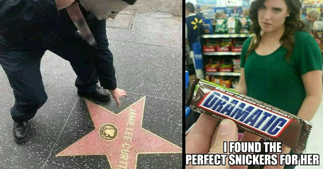 dramatic snickers