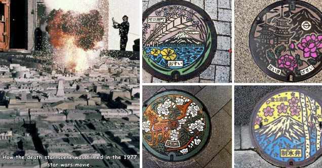 japanese manhole covers | star wars 1977 models - How the death star scene was filmed in the 1977 star wars movie.