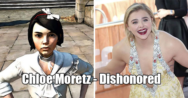 celebirty video game cameos - chloe moretz - dishonored