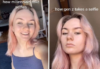 how millennials take selfies - how gen z takes a selfie