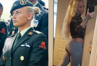 These <strong><a href="https://www.ebaumsworld.com/pictures/26-sexy-ladies-who-look-great-in-and-out-of-uniform/85888411/" target="_blank">ladies look good</a></strong> no matter what they're wearing.
<br></br>These ladies aren't just gorgeous, they're also fully-trained bada**es. There's something about that combination that's just so attractive! 