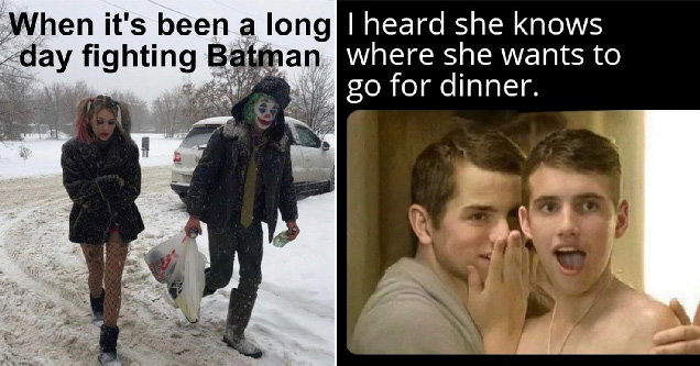 when it's been a long day fighting batman - I heard she knows where she wants to go for dinner