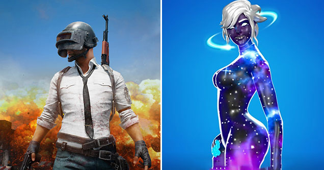 The ten most popular games in the world -  cool Fortnite skin -  PlayerUknown's Battleground mascot