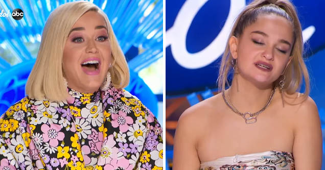 Katy Perry reacts to Claudia Conway's 'American Idol' audition