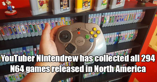 YouTuber Nintendrew shares his massive N64 collection with every North American release