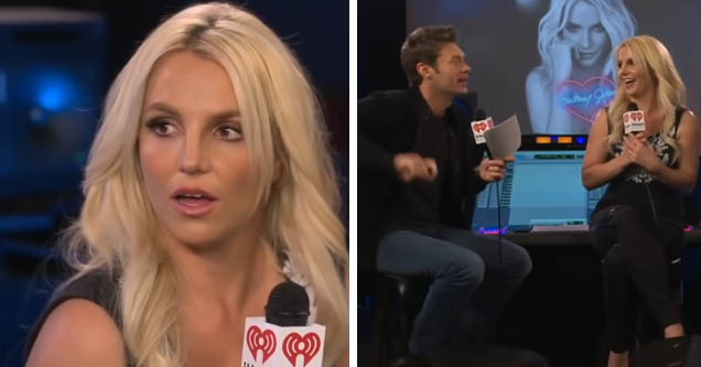 Britney Spears realizing Ryan Seacrest isn't gay