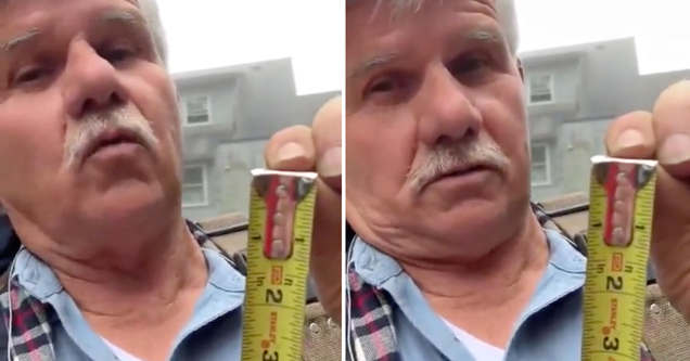 cool video | construction worker showing off tape measurer