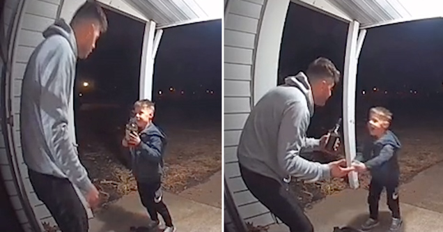 dad confronting his son about stealing bottle of bourbon on tiktok