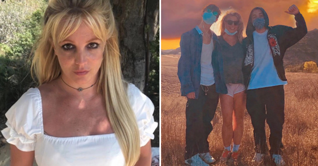 britney spears with her sons sean preston and jayden