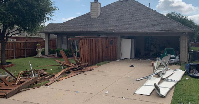 a house that was destroyed by a swat team raid