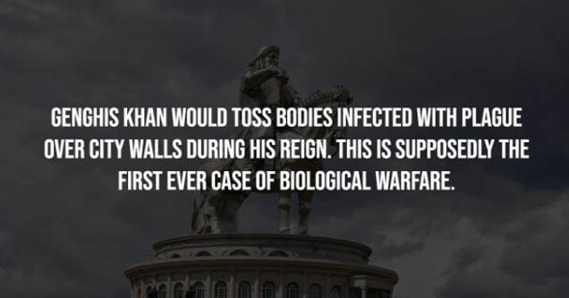 chinggis khaan statue complex - Genghis Khan Would Toss Bodies Infected With Plague Over City Walls During His Reign. This Is Supposedly The First Ever Case Of Biological Warfare.
