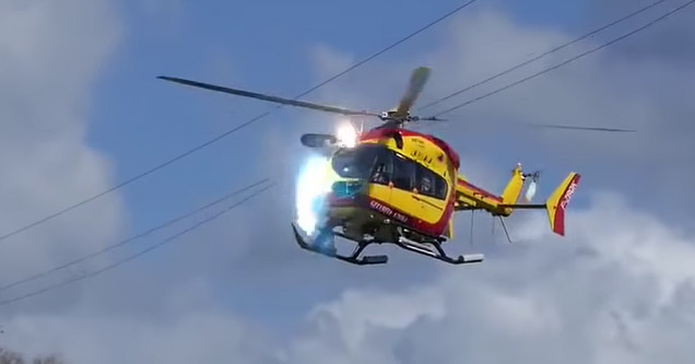 helicopter hitting power lines