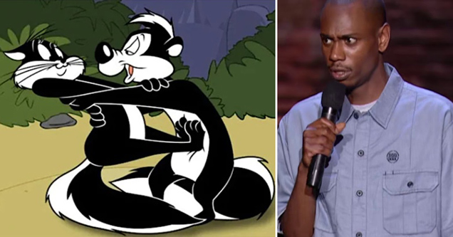 pepe le pew cartoon dave chappelle