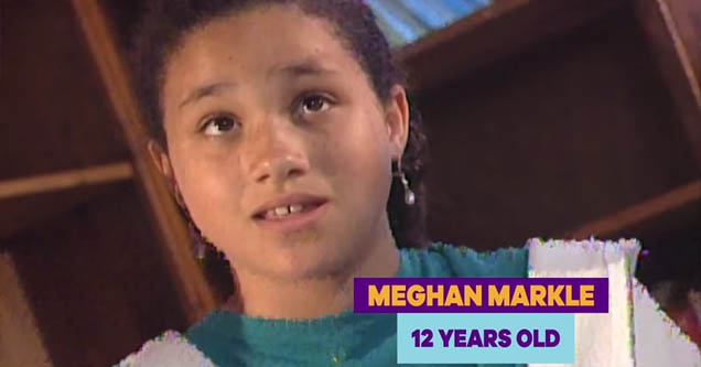 Meghan Markle on Nickelodeon, age 12