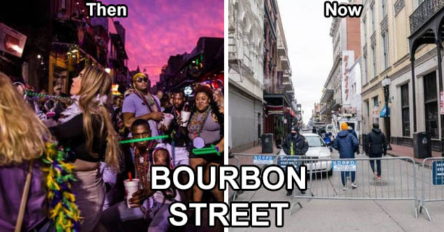 bourbon street before and after coronavirus