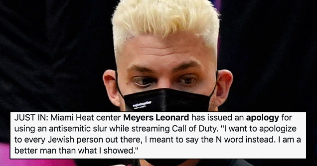 Meyers Leonard suspended after using anti-semitic slur on stream