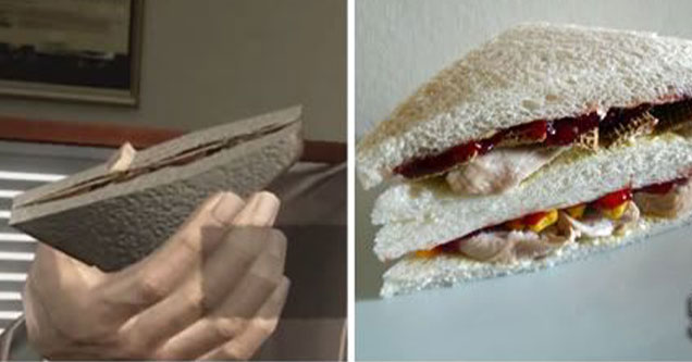 disgusting video game recipes - the sinners sandwich from Deadly Premonition