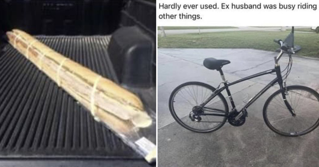 giant sandwich left in a truck bed - hardly ever used. ex husband was busy riding other things. bicycle for sale