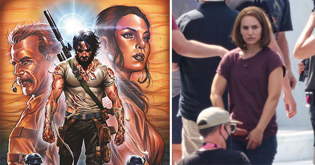 nerd news -  Keanu Reeves released the first part of his new comic book -  set photo shows off a buff looking Natalie Portman on Thor Love and Thunder