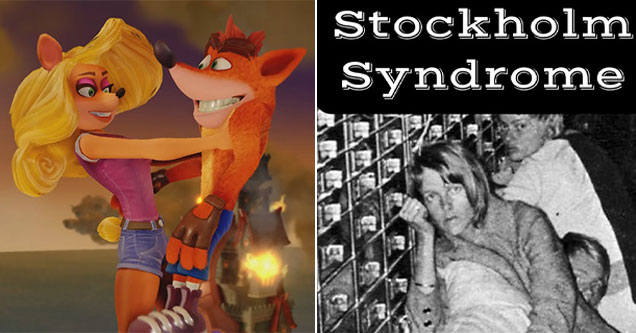 crazy video game backstories -  Crash Bandicoot’s Big Breakup - Stockholm Syndrome