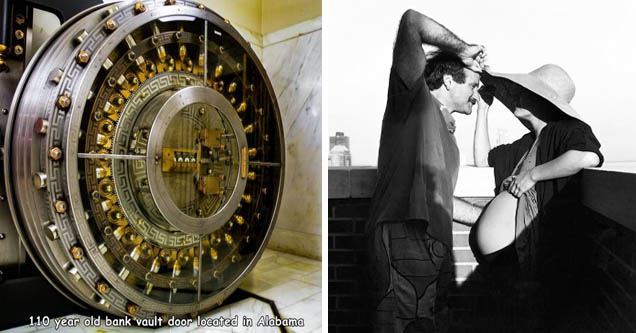 bank vault - Messetis prea 110 year old bank vault door located in Alabama | monochrome photography