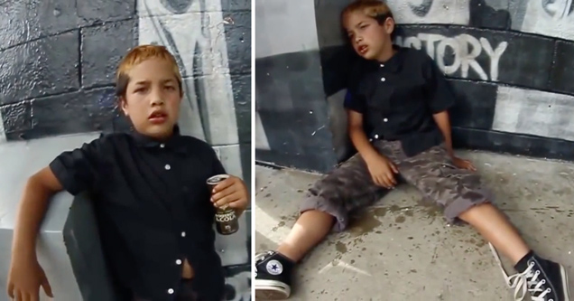 8 year old kid drunk at a skatepark in new zealand