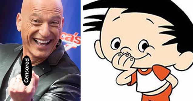 Howie Mandel and his cartoon character, Bobby