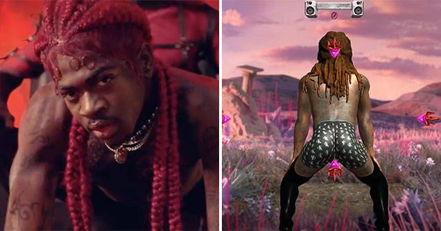 Lil Nas X released a video game called Twerk Hero -  Image from Montero and Twerk Hero gameplay