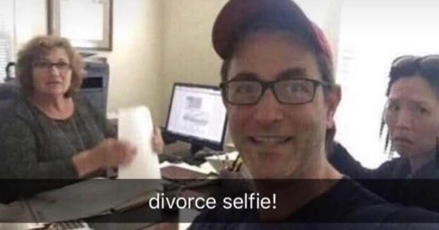 divorce selfie meme - divorce selfie!