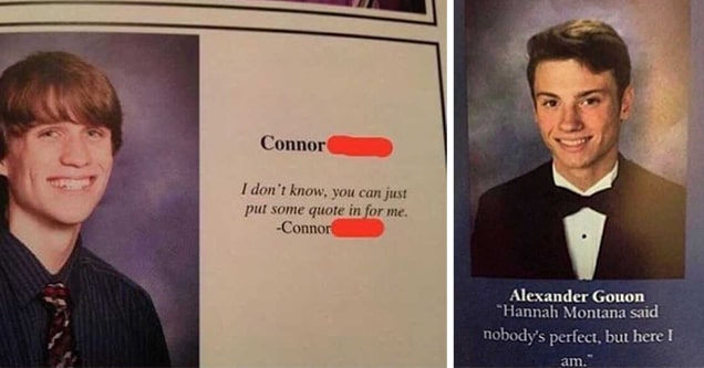 yearbook hannah montana quote