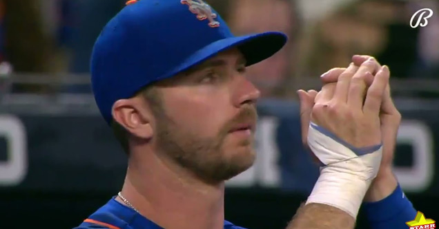 pitcher jacob webb with his hands in a prayer position